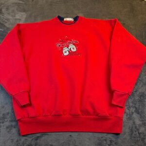 MC Sportswear Red My Grandkids Warm My Heart Sweatshirt Vintage Women's Medium